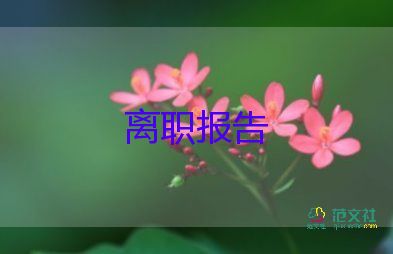 幼兒園保育老師離職報告通用范文3篇